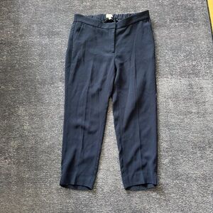 HATCH x J.crew navy trouser pants, elastic stretch waist ankle  medium large